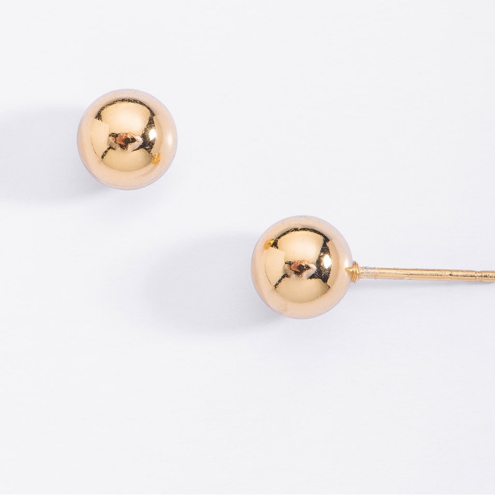 18 karat gold plated post earrings